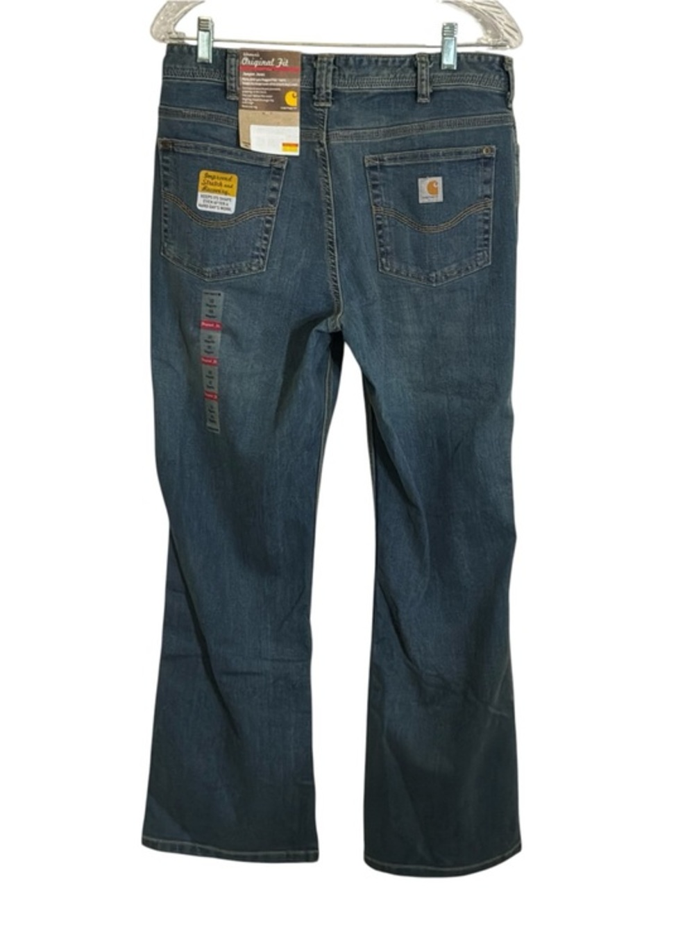 Carhartt Women's Blue Jasper Fit Jeans with Back Pocket Detail Sz 10, NWT